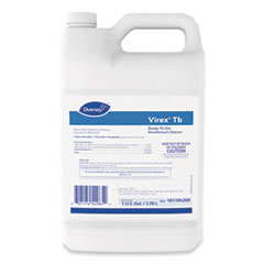 Virex TB Disinfectant Cleaner, Lemon Scent, Liquid, 1 gal Bottle, 4/Carton