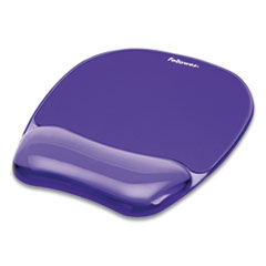 Gel Crystals Mouse Pad with Wrist Rest, 7.87 x 9.18, Purple