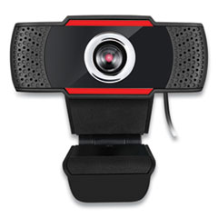 CyberTrack H3 720P HD USB Webcam with Microphone, 1280 pixels x 720 pixels, 1.3 Mpixels, Black