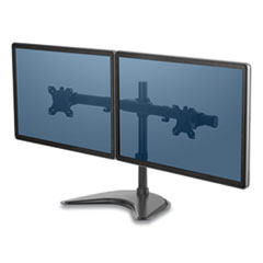 Professional Series Freestanding Dual Horizontal Monitor Arm, For 30" Monitors, 35.75" x 11" x 18.25", Black, Supports 17 lb