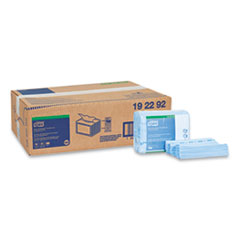 Small Pack Foodservice Cloth, 1-Ply, 11.75 x 14.75, Unscented, Blue with Blue Stripe, 50/Poly Pack, 4 Packs/Carton