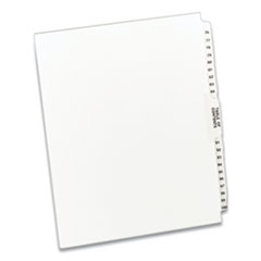 Preprinted Legal Exhibit Side Tab Index Dividers, Avery Style, 26-Tab, 76 to 100, 11 x 8.5, White, 1 Set