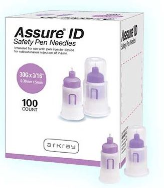 Assure® ID Safety Pen Needle - 5mm x 30g - 100 Safety Pen Needles