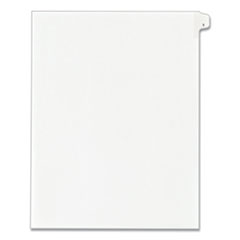 Preprinted Legal Exhibit Side Tab Index Dividers, Allstate Style, 10-Tab, 1, 11 x 8.5, White, 25/Pack