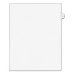 Preprinted Legal Exhibit Side Tab Index Dividers, Avery Style, 10-Tab, 4, 11 x 8.5, White, 25/Pack