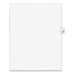 Preprinted Legal Exhibit Side Tab Index Dividers, Avery Style, 10-Tab, 10, 11 x 8.5, White, 25/Pack