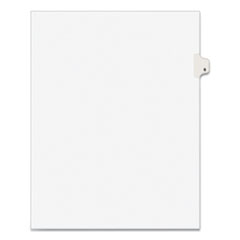 Preprinted Legal Exhibit Side Tab Index Dividers, Avery Style, 10-Tab, 6, 11 x 8.5, White, 25/Pack