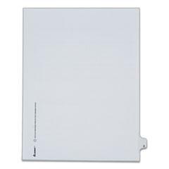 Preprinted Legal Exhibit Side Tab Index Dividers, Allstate Style, 10-Tab, 3, 11 x 8.5, White, 25/Pack