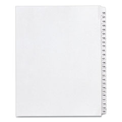 Preprinted Legal Exhibit Side Tab Index Dividers, Allstate Style, 25-Tab, 126 to 150, 11 x 8.5, White, 1 Set, (1706)