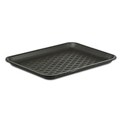 Supermarket Tray, #27S, 15 x 5.5 x 0.93, Black, Foam, 250/Carton