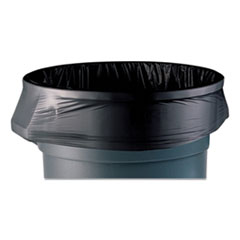 AccuFit Linear Low-Density Can Liners, 55 gal, 1.3 mil, 40" x 53", Black, 20 Bags/Roll, 5 Rolls/Carton