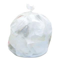 High-Density Can Liners, 16 gal, 13 mic, 24" x 33", Natural, 25 Bags/Roll, 20 Rolls/Carton