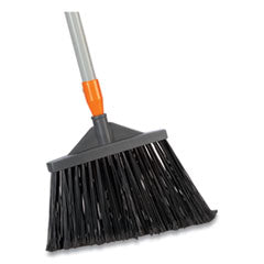 Polypropylene Bristle Angled Broom, 56" Handle, Gray