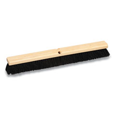 Tampico Push Broom Head, Black Bristles, 24"