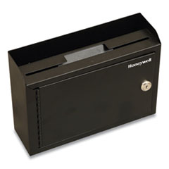 Drop Box Safe with Keys, 9.9 x 3 x 7.1, 0.12 cu ft, Black