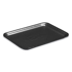 Supermarket Tray,  #4PZ, 9.25 x 7.25 x 1.38, Black, Foam, 400/Carton