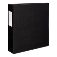 Durable Non-View Binder with DuraHinge and EZD Rings, 3 Rings, 2" Capacity, 11 x 8.5, Black, (8502)