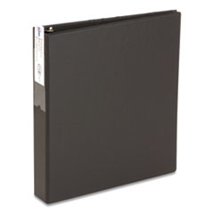 Economy Non-View Binder with Round Rings, 3 Rings, 2" Capacity, 11 x 8.5, Black, (4501)