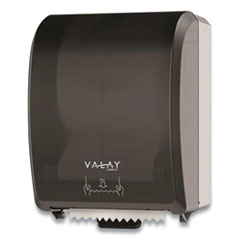 Valay Controlled Towel Dispenser, Y-Notch, 12.3 x 9.3 x 15.9, Black