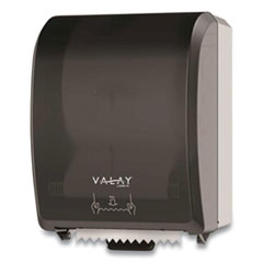 Valay Controlled Towel Dispenser, I-Notch, 12.3 x 9.3 x 15.9, Black