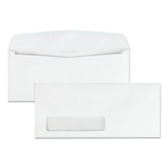 Park Ridge Embossed Executive Envelope, Address Window, #10, Commercial Flap, Gummed Closure, 4.13 x 9.5, White, 500/Box