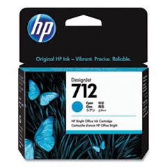 HP 712, (3ED67A) Cyan Original Ink Cartridge