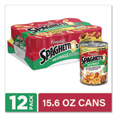 Canned Pasta with Meatballs, 15.6 oz Can, 12/Pack, Ships in 1-3 Business Days