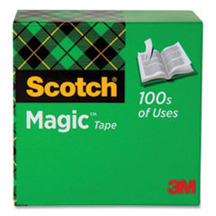 Magic Tape Refill, 1" Core, 0.75" x 25 yds, Clear, 20/Pack