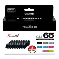 4215C007 (CLI-65) Ink, Black/Cyan/Gray/Light Gray/Magenta/Photo Cyan/Photo Magenta/Yellow, 8/Pack