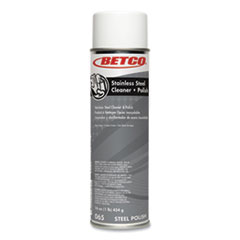 Stainless Steel Cleaner and Polish, Characteristic Scent, 16 oz Aerosol Spray, 12/Carton