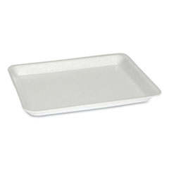 Supermarket Tray, #8S, 10.5 x 8.25 x 0.7, White, Foam, 500/Carton