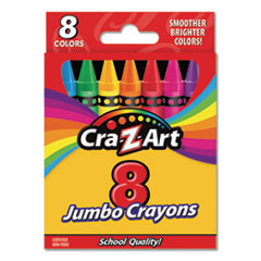 Jumbo Crayons, 8 Assorted Colors, 8/Pack