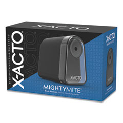 Model 19501 Mighty Mite Home Office Electric Pencil Sharpener, AC-Powered, 3.5 x 5.5 x 4.5, Black/Gray/Smoke