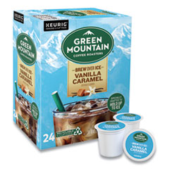 Vanilla Caramel Brew Over Ice Coffee K-Cups, 24/Box