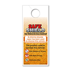 Safe Shield Hang Tags - White - 3 2/3" X 8 1/2" 100 / PK