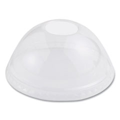 PLA Clear Cold Cup Lids, Dome Lid, Fits 9 oz to 24 oz Cups, 1,000/Carton