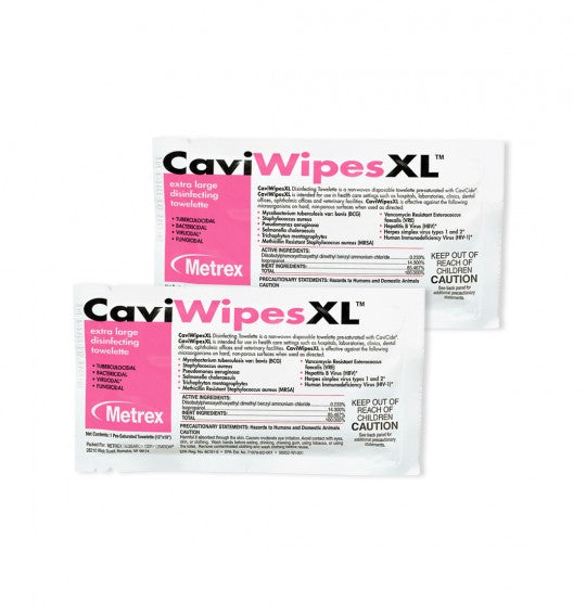 CaviWipes™ XL - 9" x 12" - 50 Wipes per Box