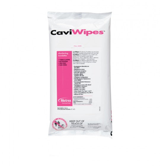 CaviWipes™ Flat Pack - 7" x 9" - 45 Wipes per pack