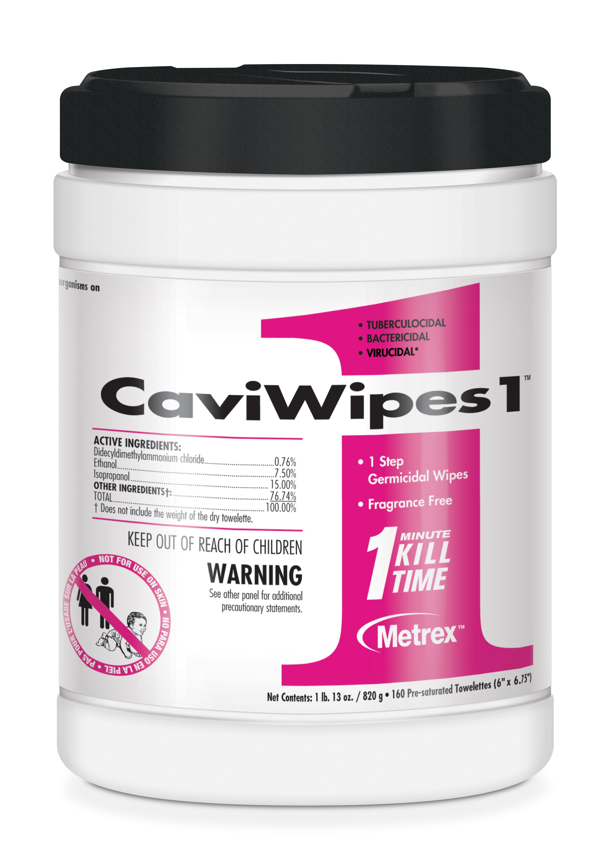 CaviWipes1™ - 6" x 6.75" - 160 Count