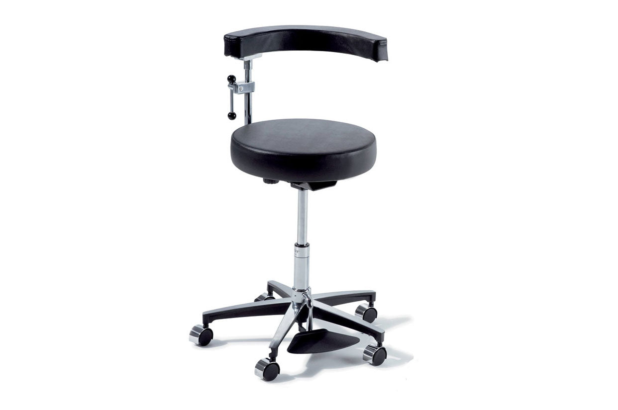 278 Air Lift Surgeons Stool with Foot Release- Shadow