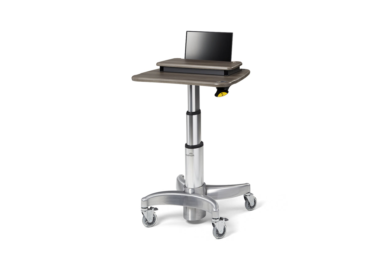 Midmark 6211 Secure Laptop Workstation - Pebble PVC-Free (P)