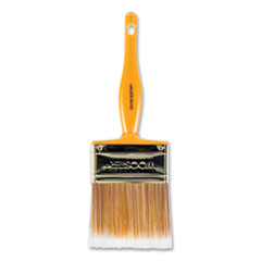 Softip Paint Brush, Nylon/Polyester Bristles, 3" Wide, Flat Profile, Plastic Kaiser Handle