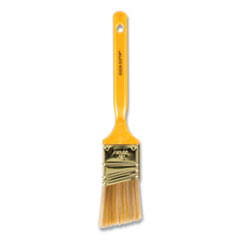 Softip Paint Brush, Nylon/Polyester Bristles, 1.5" Wide, Angled Profile, Plastic Kaiser Handle