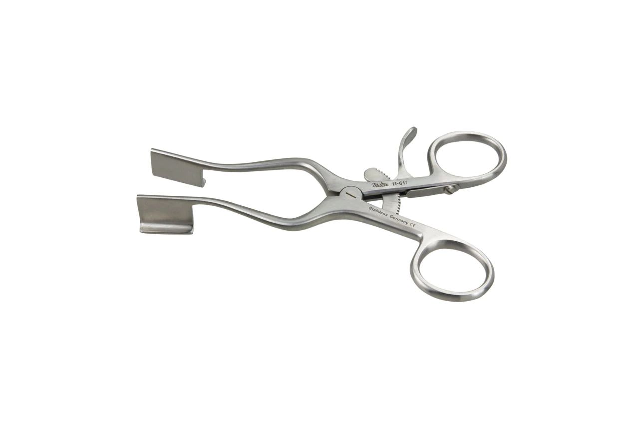 Weitlaner Retractor - 9-1/2" (240mm) - Sharp - 3 X 4 Teeth - 6" (155mm) Spread