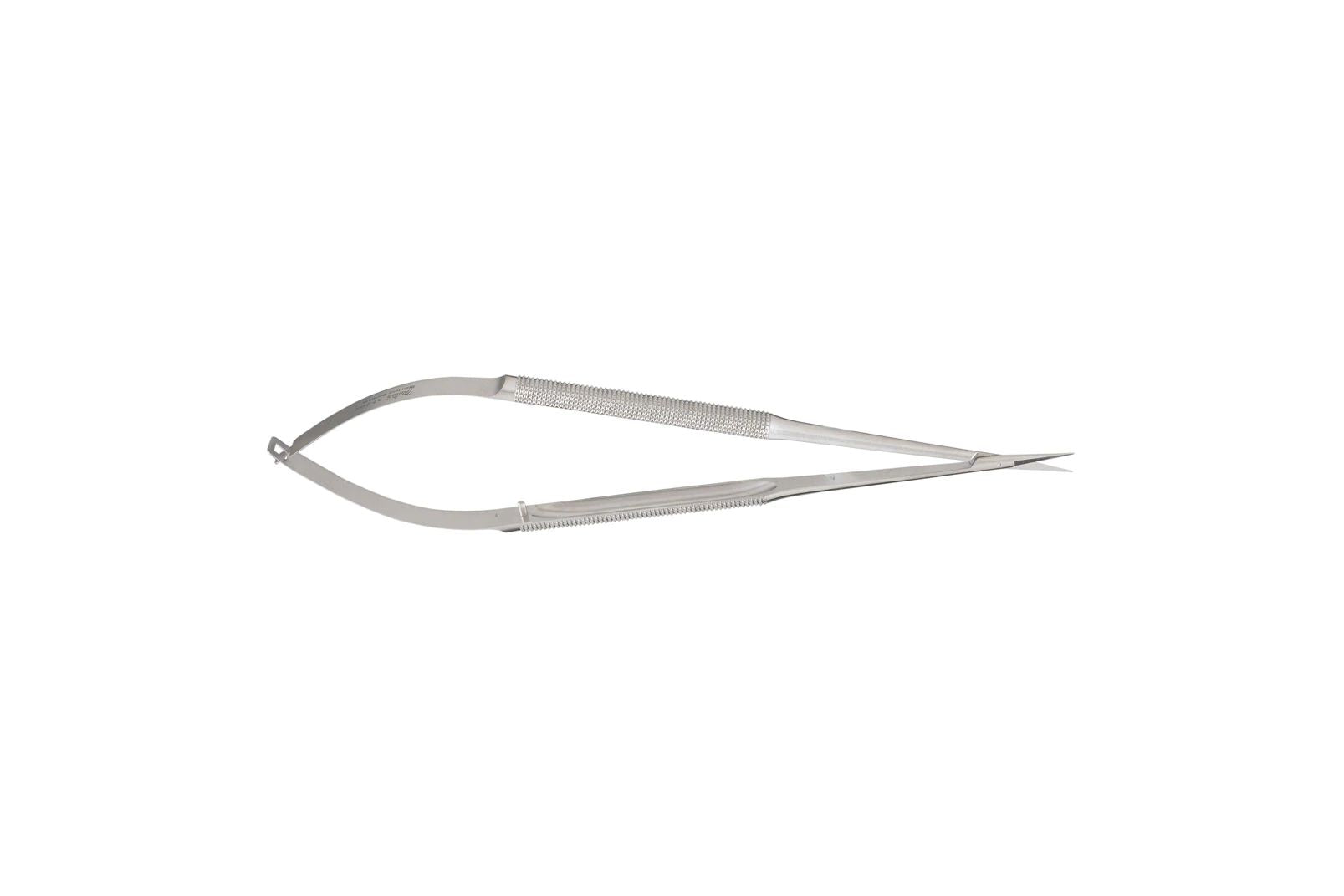 Micro Surgery Scissors - Sharp Points - 7-1/4" (181mm) - Straight - 12mm Blades - Round Handles