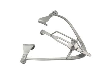 Maumenee-Park Eye Speculum - 3-1/8” (80mm) - Solid 14.5mm Wide Blades - Adjustable Locking Mechanism - and Canthus Bar