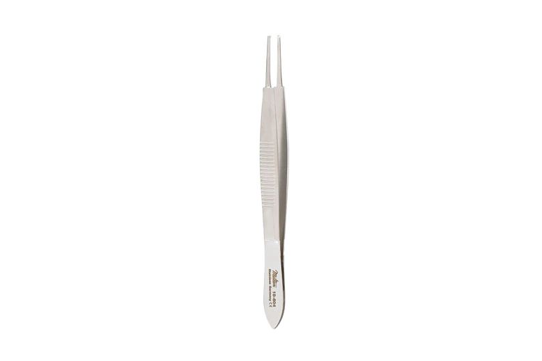 Stevens Iris Forceps - 4" (103mm) - Straight - 1 X 2 Teeth