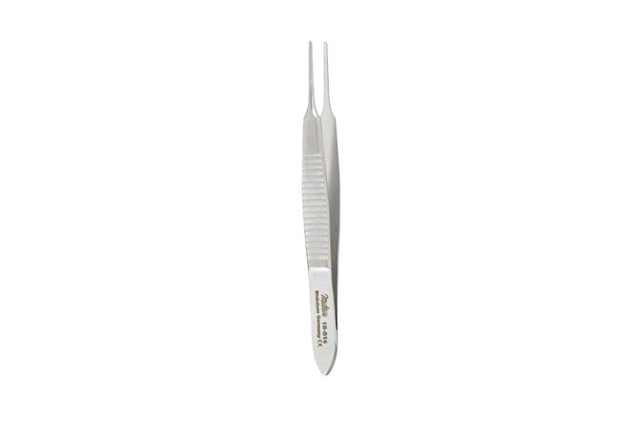 Von Graefe Eye Dressing Forceps - 2-3/4" (70mm) - Straight - Serrated