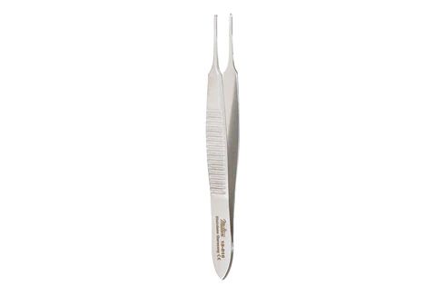 Von Graefe Iris Forceps - 2-3/4" (70mm) - Straight - 1 X 2 Teeth