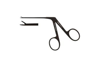 Micro Ear Forceps - 3" (77.5mm) Shaft - 4.2mm Serrated Jaws - Alligator Type - Ebony